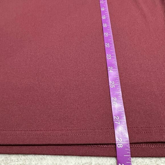 01. Also Burgundy Performance Wear Quick Dry UPF 40 Short Sleeve T-Shirt Size L - Picture 6 of 6